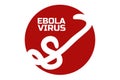Ebola virus concept. Template for background, banner, poster. Vector EPS10 illustration.