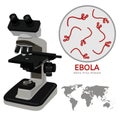 Ebola Virus Disease info graphic vector