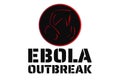 Ebola virus outbreak concept. Template for background, banner, poster with text inscription. Vector EPS10 illustration.