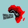 Ebola virus 2014 outbreak illustration