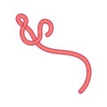 Ebola virus vector illustration Royalty Free Stock Photo