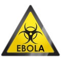 EBOLA virus warning sign