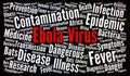 Ebola virus word cloud concept Royalty Free Stock Photo