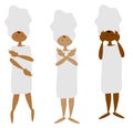 Ebony women in towels set Royalty Free Stock Photo