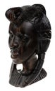 Ebony wooden women head