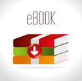Ebook digital design. Royalty Free Stock Photo
