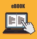 Ebook digital design. Royalty Free Stock Photo