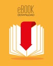 Ebook digital design. Royalty Free Stock Photo