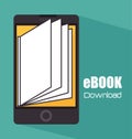 Ebook digital design. Royalty Free Stock Photo