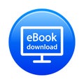 Ebook download button Royalty Free Stock Photo