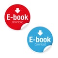 Ebook download label sign icon Royalty Free Stock Photo