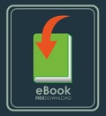 Ebook icon Royalty Free Stock Photo