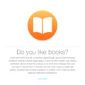 Ebook icon. E-book symbol Royalty Free Stock Photo