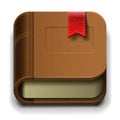 Ebook icon, vector Eps10 illustration. Royalty Free Stock Photo