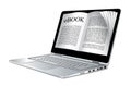 Ebook - laptop as electronic book Royalty Free Stock Photo