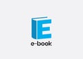 Ebook logo icon design vector