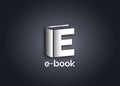 Ebook logo icon design vector