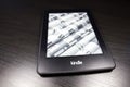 EBook reader Kindle 4 on black background Royalty Free Stock Photo