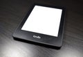 EBook reader Kindle 4 on black background Royalty Free Stock Photo