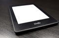 EBook reader Kindle on black background Royalty Free Stock Photo