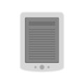 Ebook tablet icon flat isolated vector