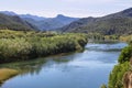 Ebro river from Miravet village in Catalonia Royalty Free Stock Photo