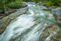 Ebro river through a valley in Cantabria, Spain Royalty Free Stock Photo