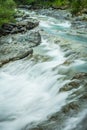 Ebro river through a valley in Cantabria, Spain Royalty Free Stock Photo