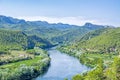 Ebro river valley in Catalonia, Spain Royalty Free Stock Photo