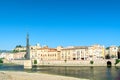 Ebro river valley in Tortosa, Catalonia, Spain Royalty Free Stock Photo