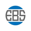 EBS letter logo design on white background. EBS creative initials circle logo concept. EBS letter design