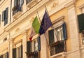 EC Italy Flags Building Rome