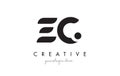 EC Letter Logo Design with Creative Modern Trendy Typography.