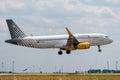 Airbus A320-232 operated by Vueling on landing Royalty Free Stock Photo