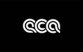 ECA Creative Unique Modern Letter Logo Design Royalty Free Stock Photo