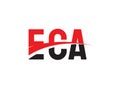 ECA Letter Initial Logo Design Vector Illustration
