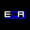 ECA letter logo creative design with vector graphic, ECA