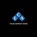 ECA letter logo design on BLACK background. ECA creative initials letter logo concept. ECA letter design.ECA letter logo design on