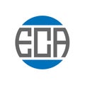 ECA letter logo design on white background. ECA creative initials circle logo concept. ECA letter design