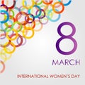 Ecard for womens day Royalty Free Stock Photo