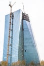 ECB - European Central Bank construction Royalty Free Stock Photo