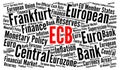 ECB word cloud concept