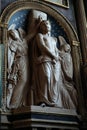 Ecce Homo by Antoine Etex in the Chapel of the Souls of Purgatory, Saint Eustache church in Paris Royalty Free Stock Photo