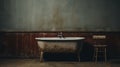 Eccentrically Quirky Darktable Processed Bathtub In Moody Post-apocalyptic Setting