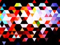 An eccentrically ravishing illustration of colorful geometric pattern of squares