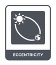 eccentricity icon in trendy design style. eccentricity icon isolated on white background. eccentricity vector icon simple and