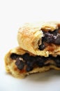 Eccles cakes stacked