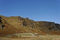 The Ecclesgreig Burial Ground beneath the dramatic Volcanic Cliffs at St Cyrus Nature Reserve