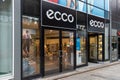 Ecco Shoe shop, with two store logoâs in Almere