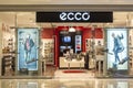 ECCO shoes store in a Siam Paragon Mall in Bangkok, Thailand. ECCO storefront. ECCO is a Danish shoe manufacturer and retailer Royalty Free Stock Photo